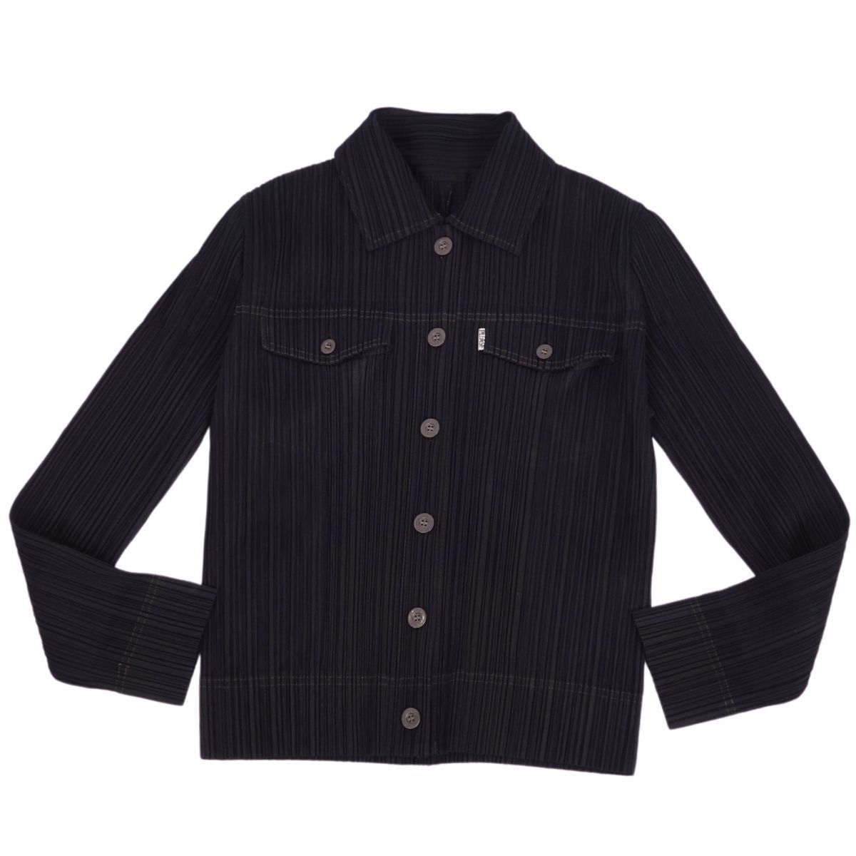 極美品✨PLEATS PLEAS プリーツ　ジャケット　ベルト　ブラウン PADDED PLEATS COAT Short Jacket Black – The official ISSEY
