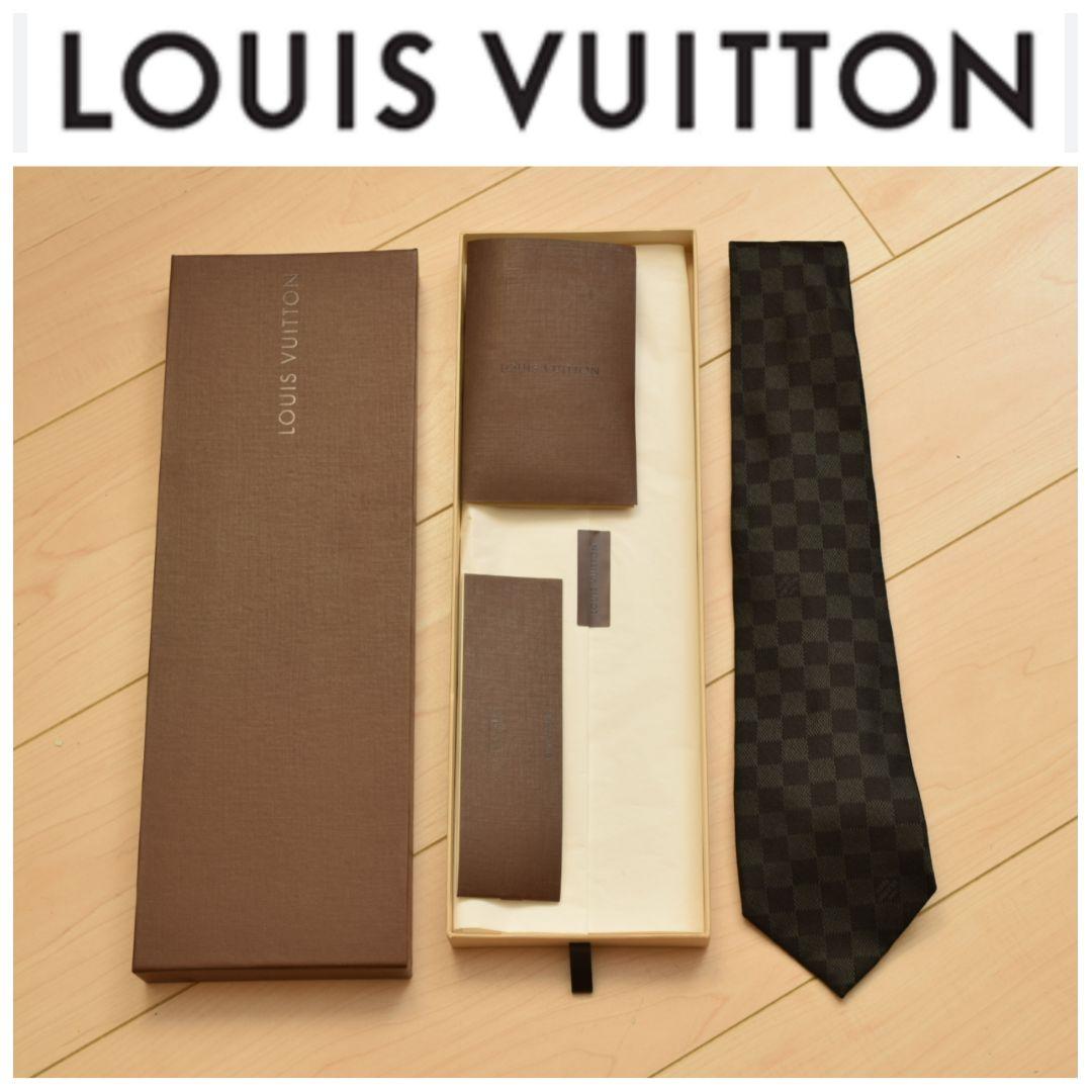 Louis Vuitton ダミエ ネクタイ 箱あり 正規品（LOUIS VUITTON
