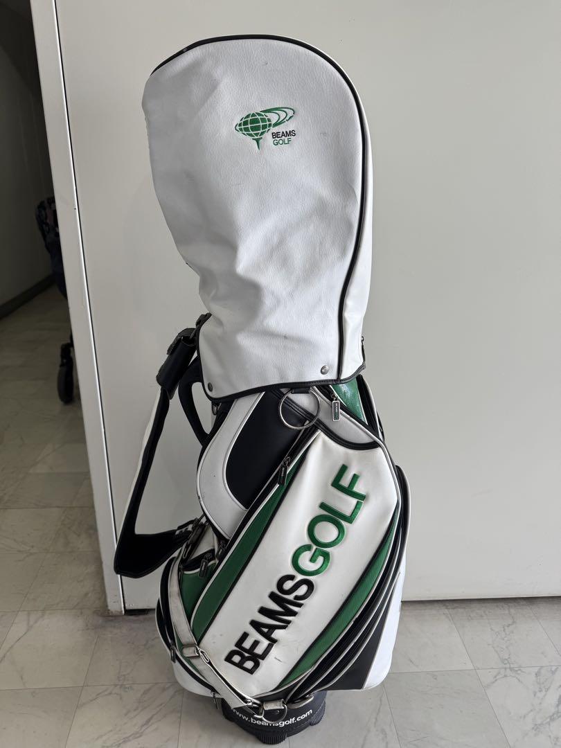 BEAMS GOLF キャディバッグ ホワイト/グリーン/ブラック　ビームス Amazon.co.jp: [ビームスゴルフ] バッグ キャディバッグ NEW