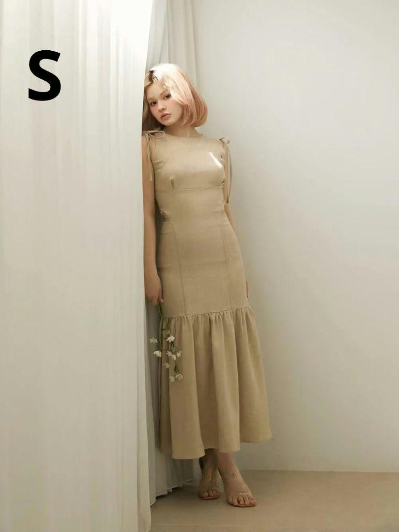 andmary Grenda ribbon long dress S（andmary Grenda ribbon