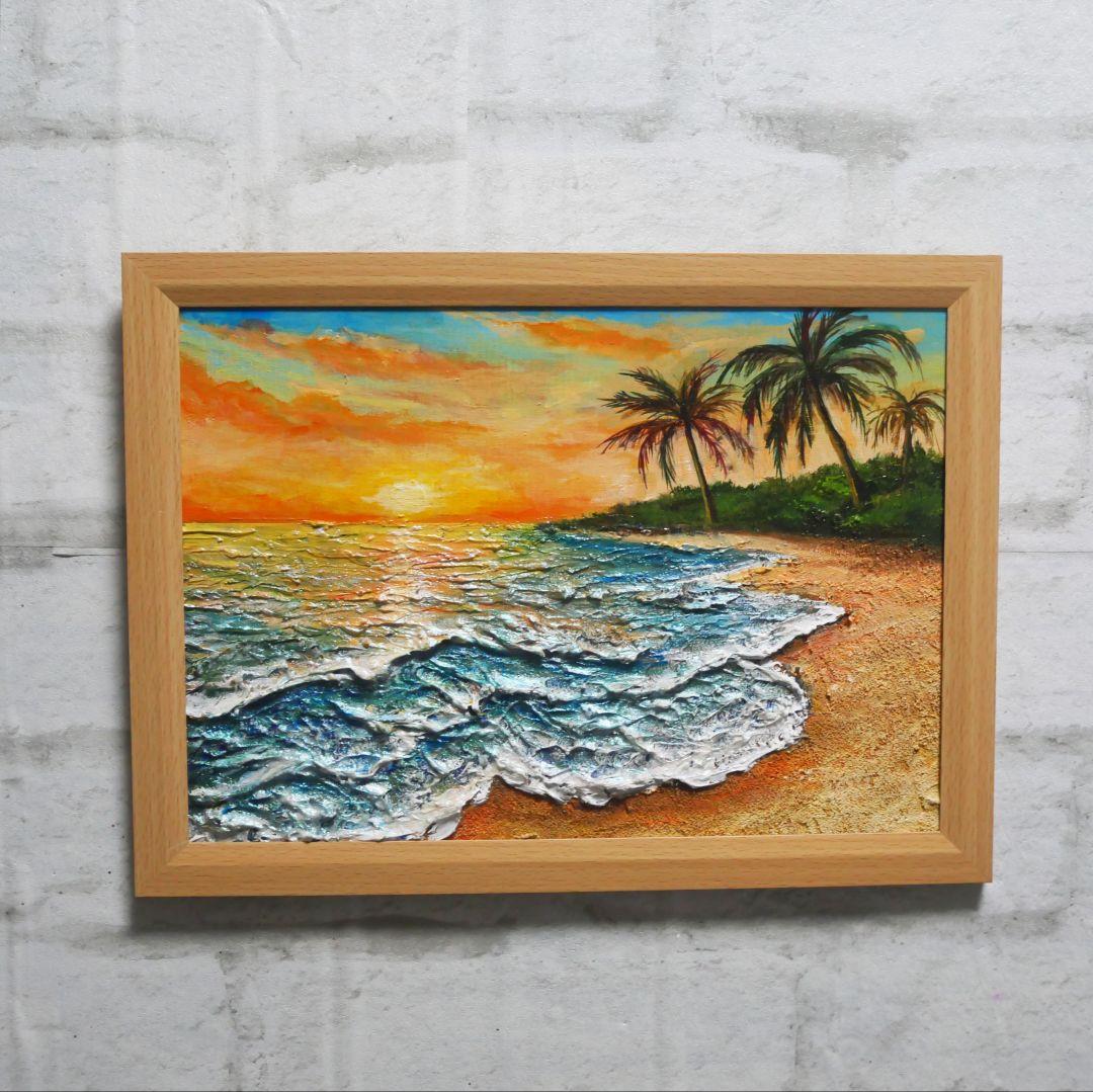 油彩画 水辺の風景 Amazon.co.jp: ウィラード・アリザラ『Sea at Down（F50）』油彩