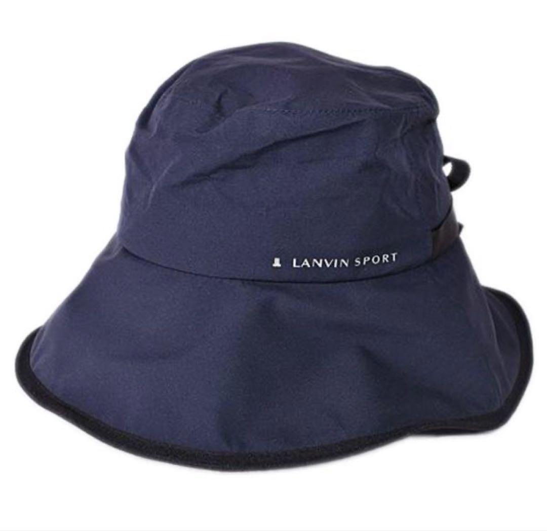 未使用級！LANVIN SPORTS ランバンスポール レインハット ゴルフ 未使用級！LANVIN SPORTS ランバンスポール レインハット ゴルフ