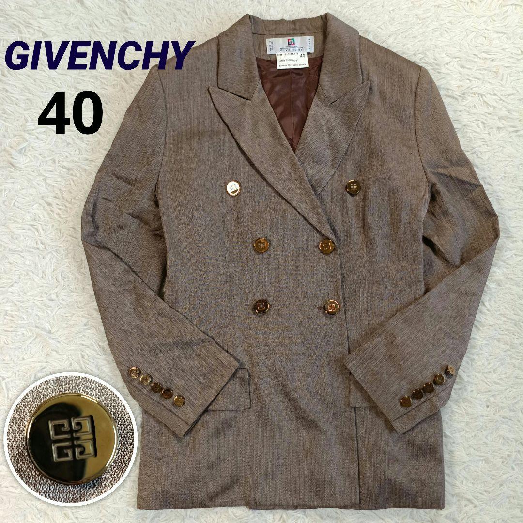 GIVENCHY ロゴボタン ダブル ジャケット 40 レディース フランス