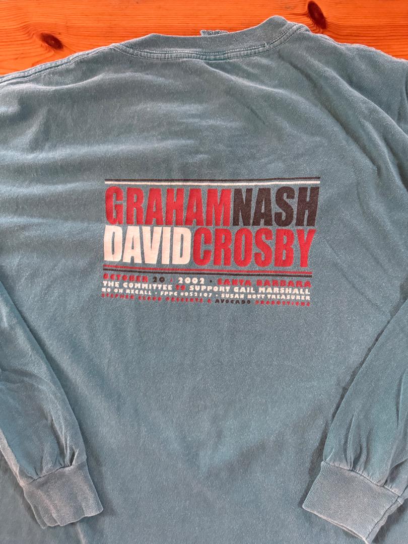 GRAHAM NASH DAVID CROSBY LSシャツ GRAHAM NASH DAVID CROSBY LSシャツ（Csny Merch & Gifts for