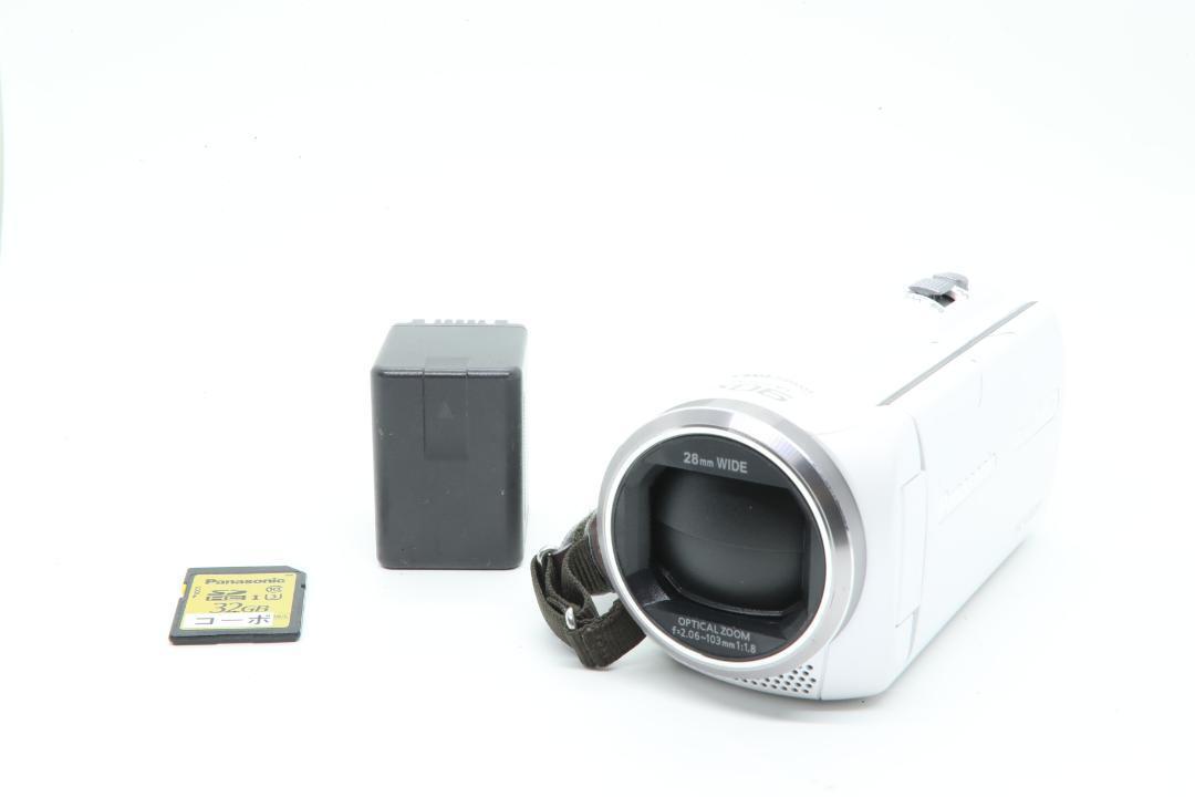 【J2305】Panasonic HC-V360M ホワイト パナソニック Amazon.co.jp: Panasonic HC-V360M-W HD Camcorder, 16 GB, High