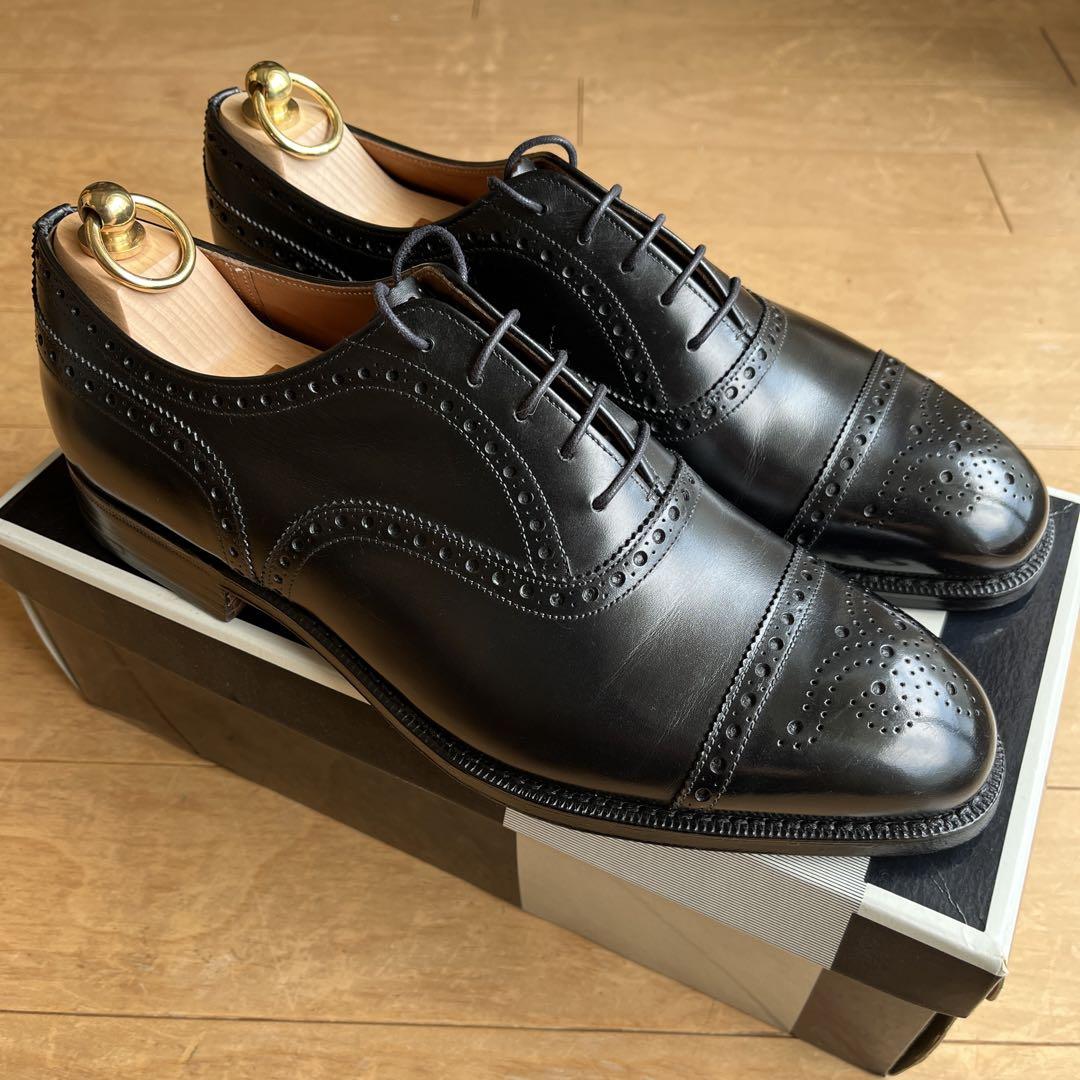【美品】チャーチ ディプロマット フルブローグ カーフ 黒 70 5都市 美品】旧チャーチ ディプロマット 80F 【73ラスト】【3都市