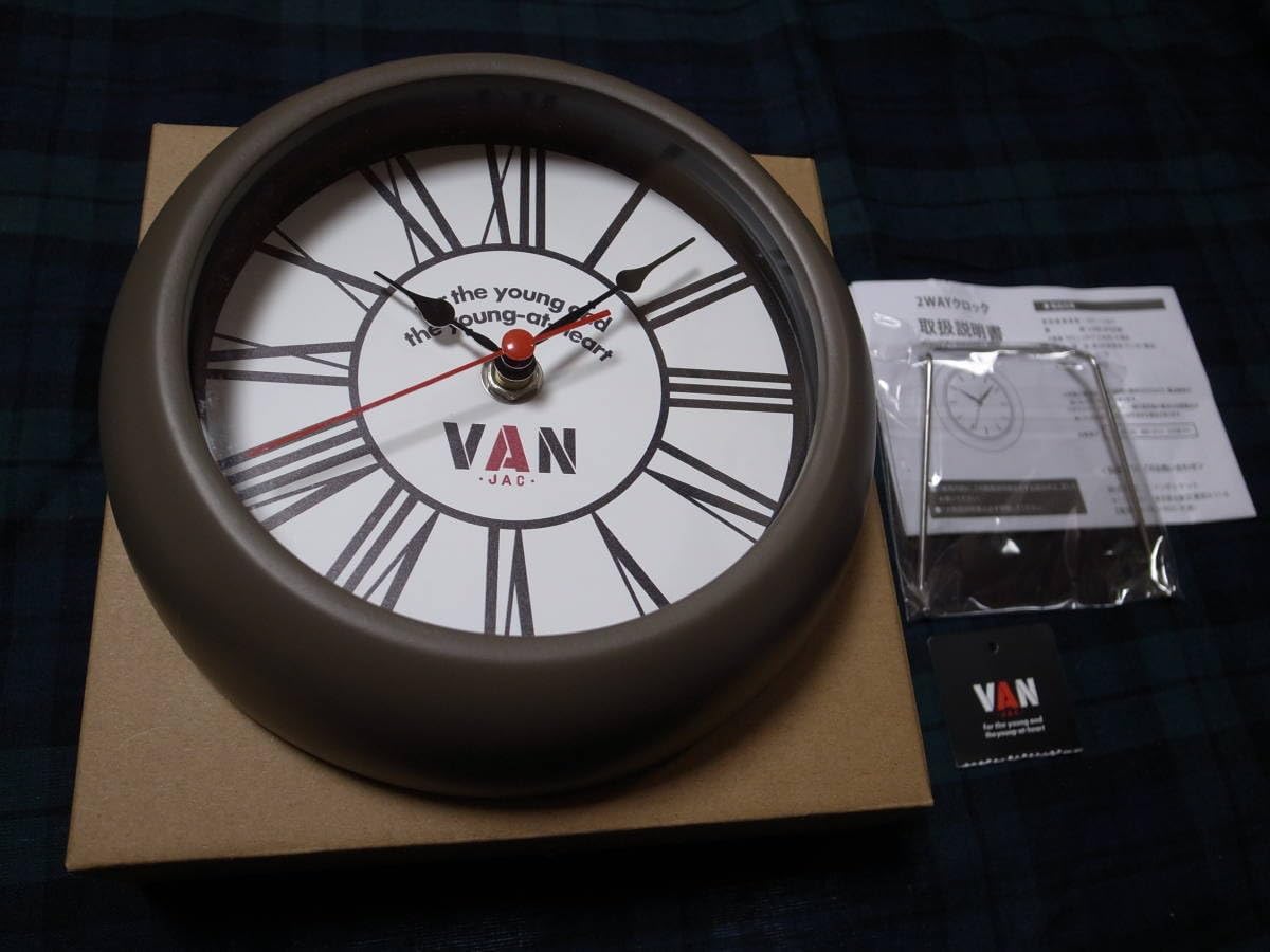 VAN JAC ヴァンヂャケットグラフィック アーチロゴ 置き時計