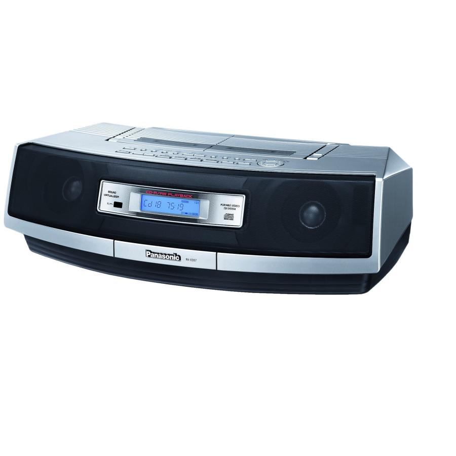 Panasonic CDラジカセ RX-ED57 Amazon.co.jp: パナソニック CDラジオカセット シルバー RX-ED57