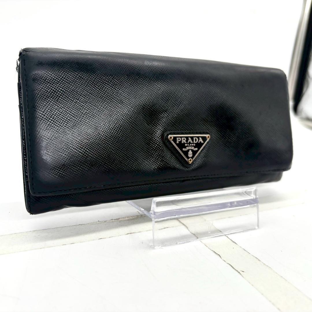 KAZUKI KUNIYOSHI ⭐️ PRADA ブラック レザー 長財布 PRADA ブラック レザー 長財布