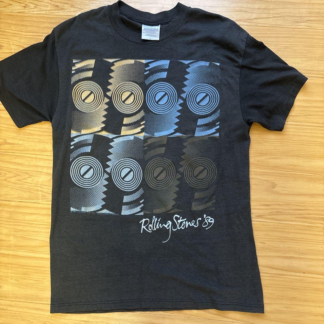 Rolling Stones 1989年ツアーTシャツ RARE VINTAGE Rolling Stones 1989 TOUR SHIRT large Steel
