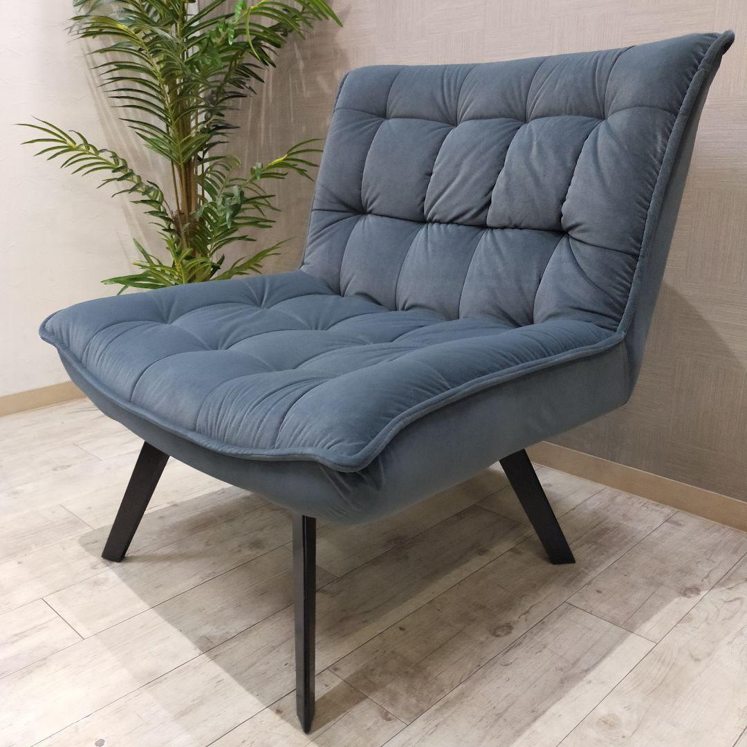 ZARA HOME】1人掛けベルベットソファチェア♪(A)