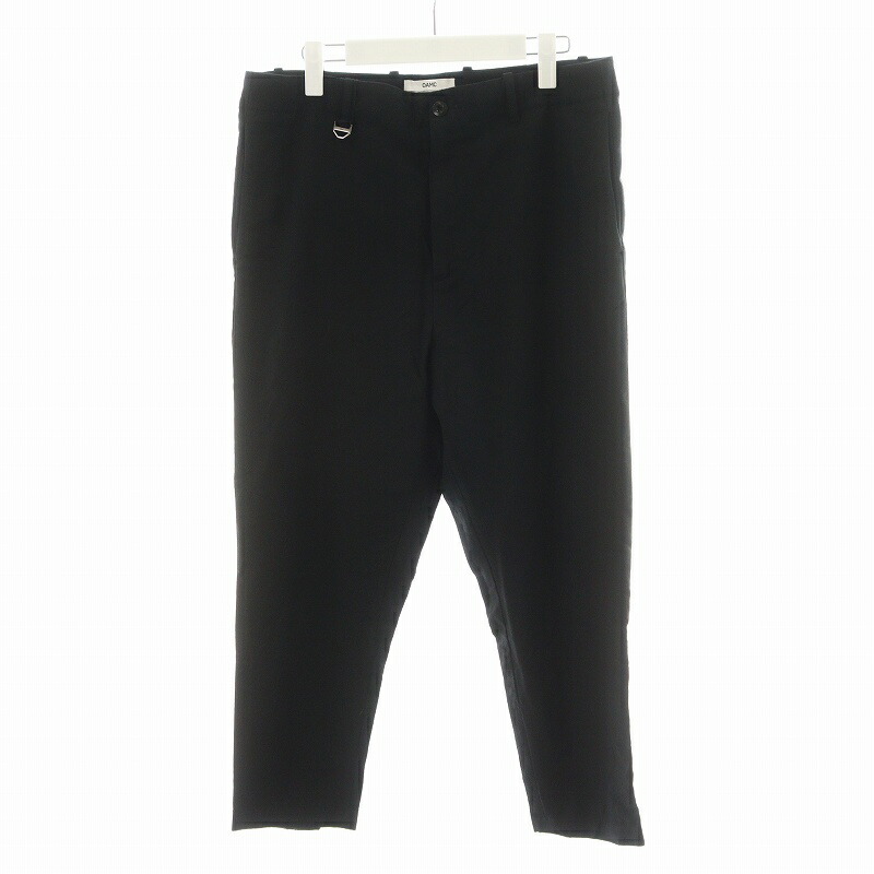 【OAMC】 CROPPED ZIP PANTS スラックス 黒 30 モード OAMC】 CROPPED ZIP PANTS スラックス 黒 30 モード
