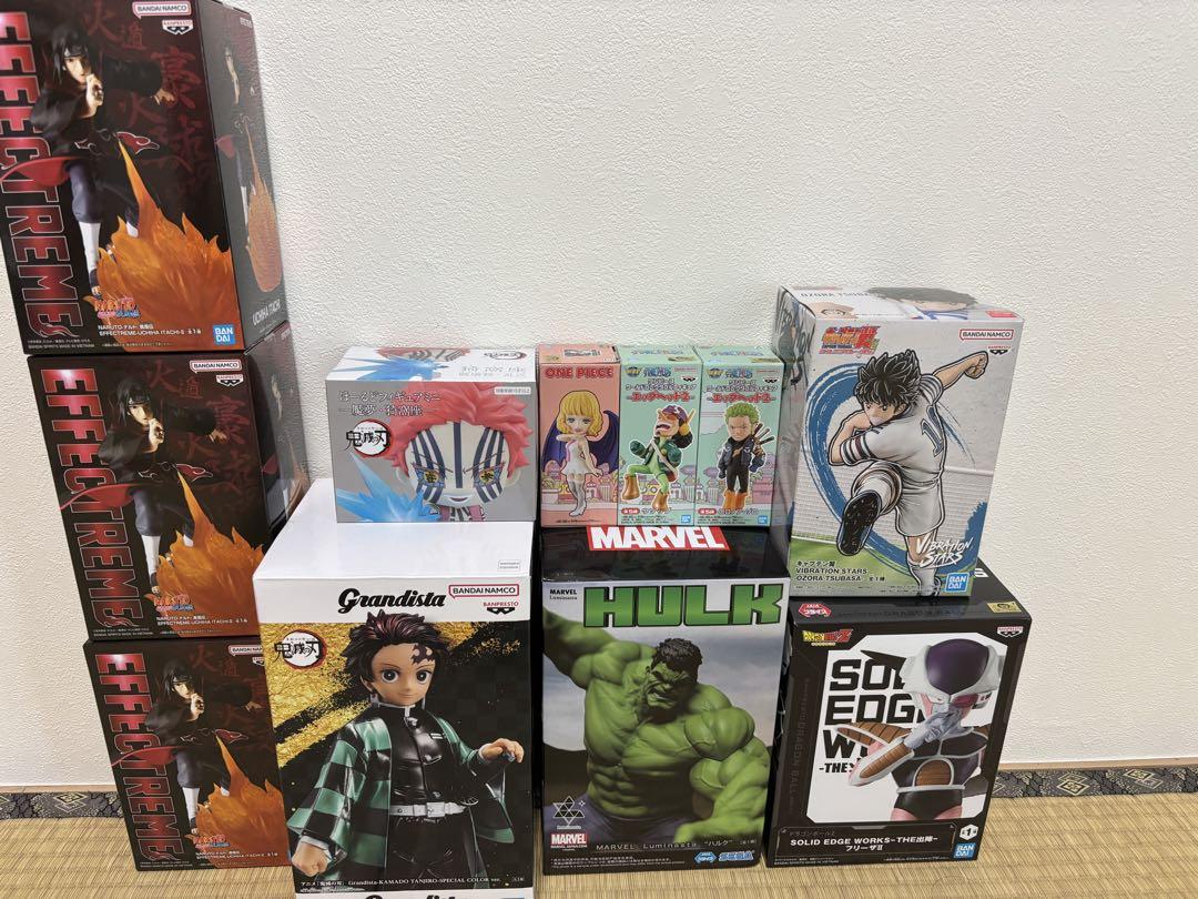 鬼滅の刃、NARUTO、ワンピースなどプライズフィギュア11点まとめ