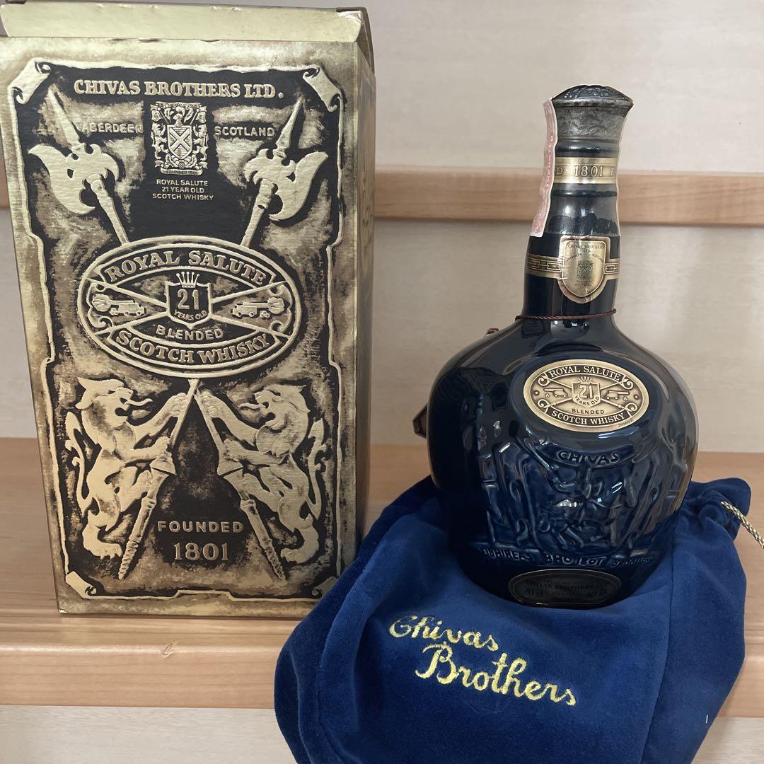 Chivas Brothers  Salute 21年 Empty Chivas Brothers Royal Salute 21 Year Old Scotch