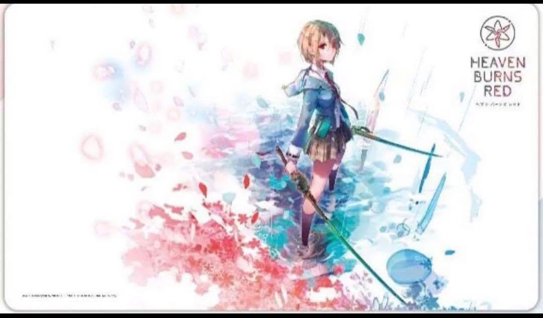 ヘブンバーンズレッド heaven burns red 茅森月歌 プレイマット Key25周年を記念した「茅森月歌(ヘブンバーンズレッド)」の描き