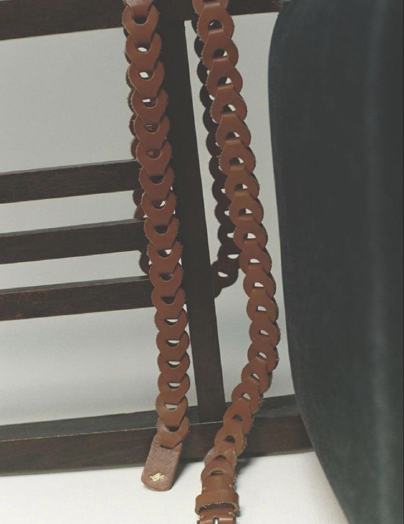 Llife LEATHER CHAIN BELT SIENNA（LIDNM Llife LEATHER CHAIN