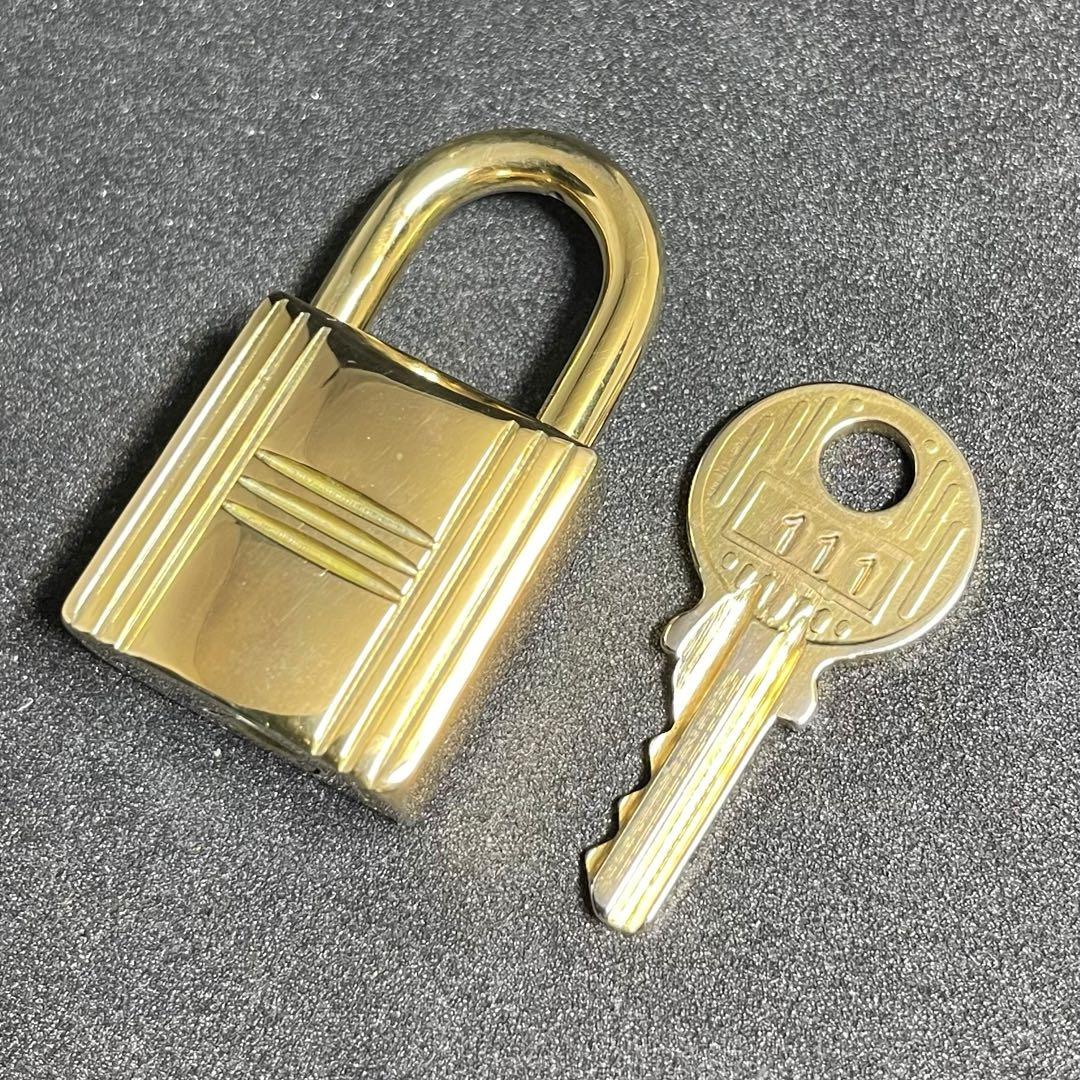 【美品】エルメス K24ゴールドメッキ パドロック カデナ リペア品 104番 美品】エルメス K24ゴールドメッキ パドロック カデナ リペア品