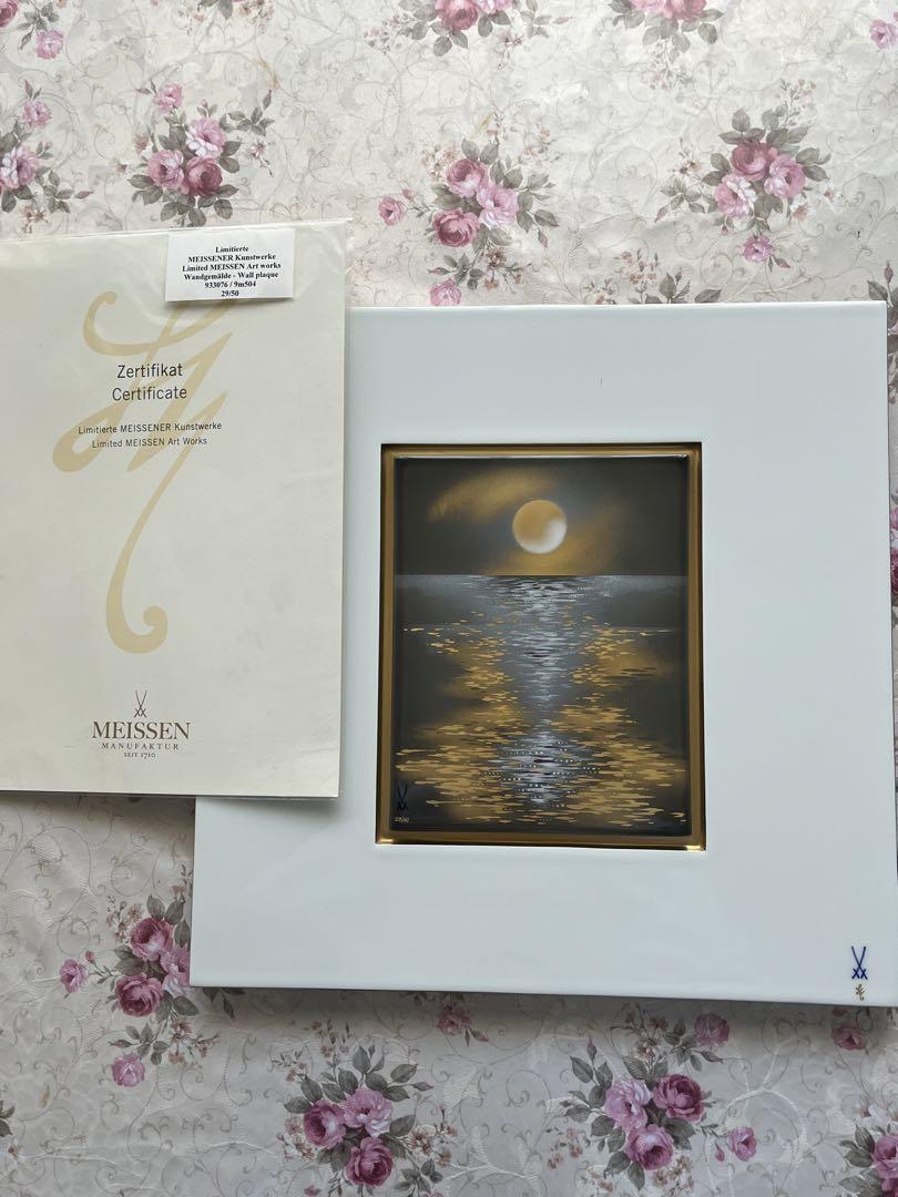 【マイセン】限定陶板画.証明書付き ユーロクラシクス｜マイセン 世界限定品 証明書付き
